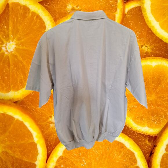 Vintage Palmer Classica Tan Short‎ Sleeve Ribbed Polo Golf Shirt Size Large - Picture 5 of 5